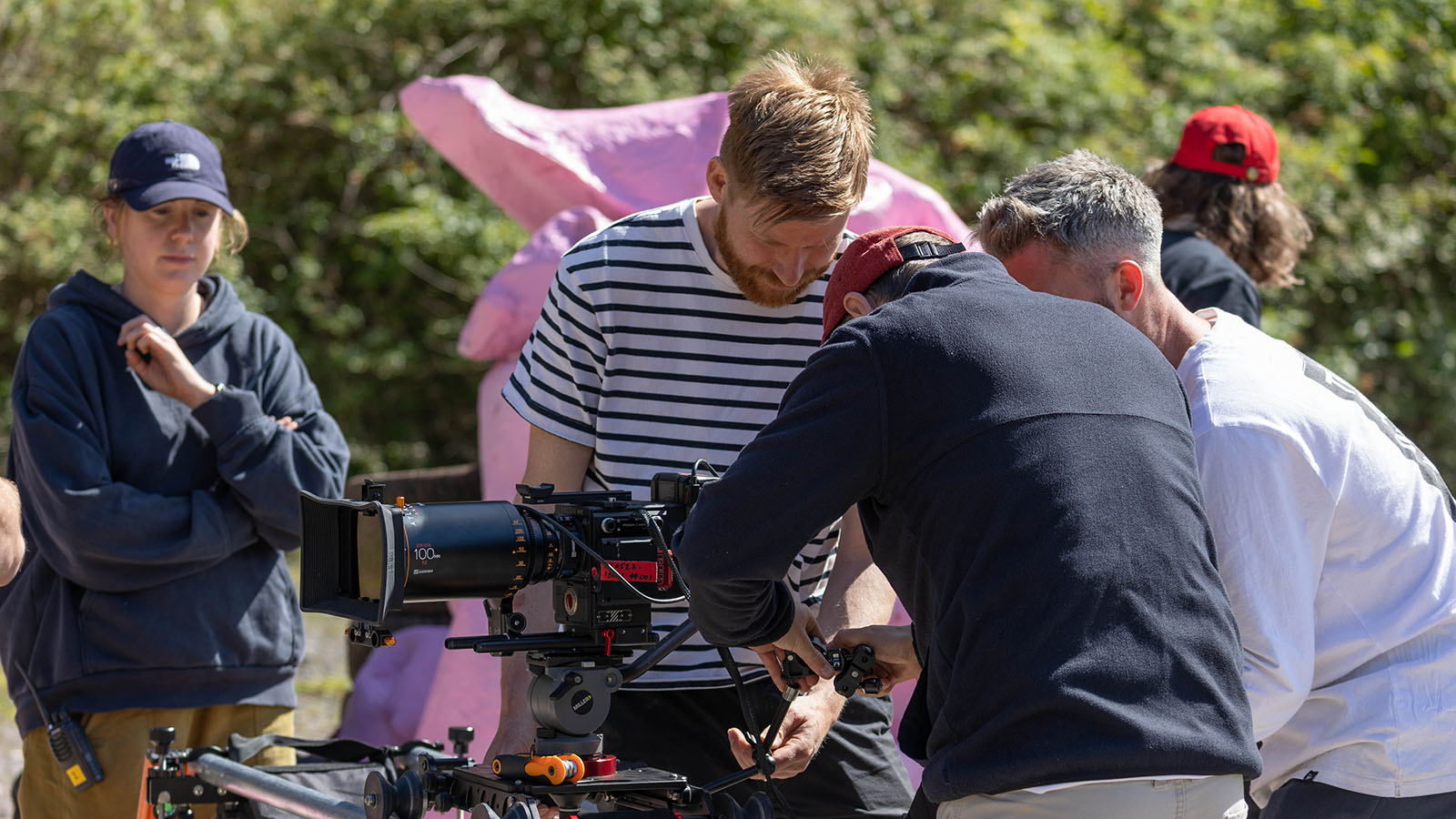 Video production still from IDLES